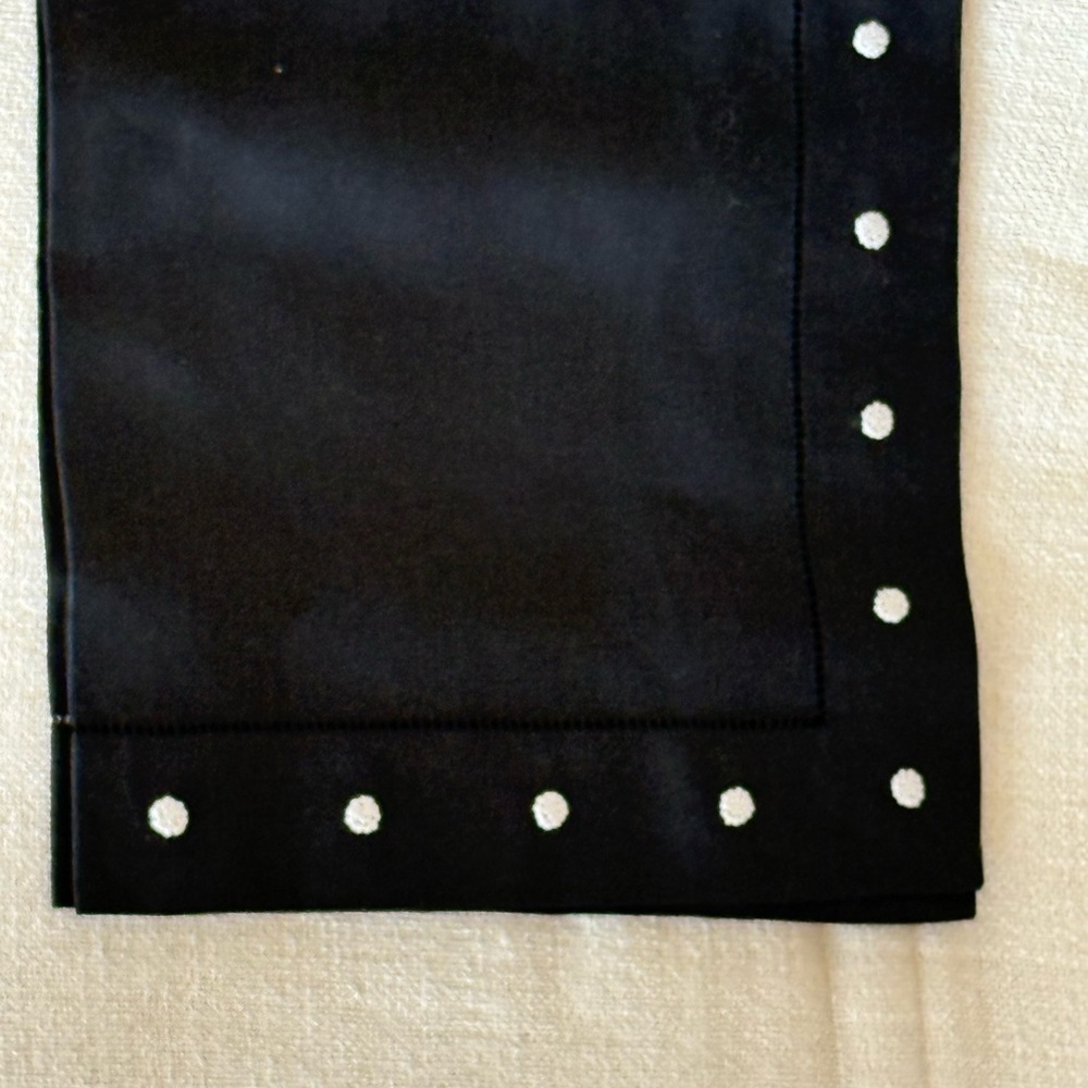 Juliska Black Linen Dinner Napkins - Set of 16 (or available individually)